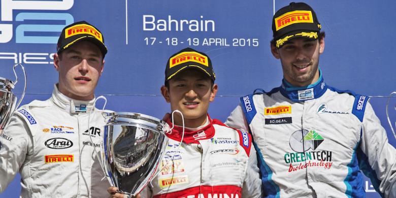 Rio Haryanto juara di GP2 Bahrain