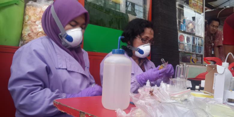 Makanan mengandung formalin dan boraks di Jalan Sabang,