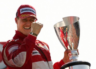 5. Pebalap dengan kemenangan terbanyak pada Grand Prix yang sama - Michael Schumacher. 