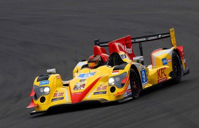 Sean Gelael menggenjot mobilnya pada Le Mans Asia di Sepang.