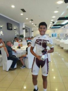 Farhan Farizi, wakili Qatar di kejuaraan dunia balap sepeda.  v(bd)  