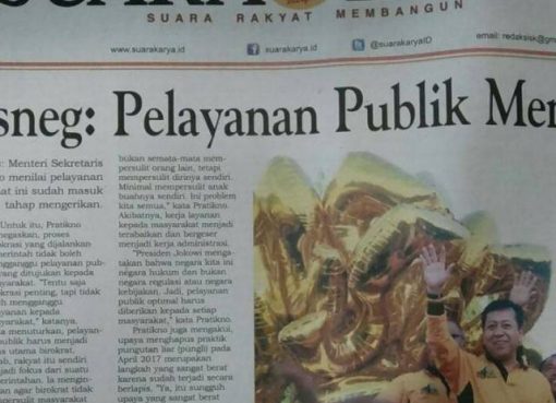 Koran Suara Karya edisi terakhir 31 Oktober 2016. (Foto: Istimewa)