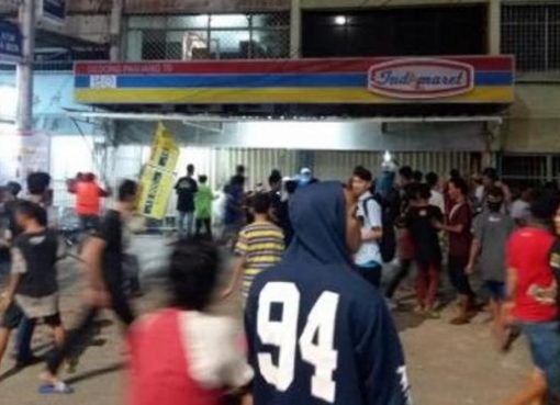 Salah satu mini market korban penjarahan di Penjaringan, Jakarta Utara. (Foto: liputan6)