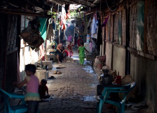 Kondisi kamp penampungan darurat di Cox Bazar, Leda, di bagian timur Bangladesh, dekat perbatasan dengan Myanmar.(Foto: Al Jazeera)