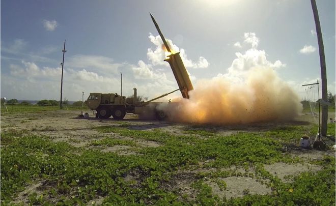 Sistem Thaad hanya memiliki kemampuan mencegat awal. (Foto: AFP/Getty Images/BBC News)