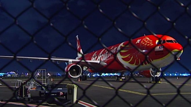 Pesawat AirAsia X yang mengalami masalah setelah mendarat di Brisbane. (Foto: ABC News/BBC News)