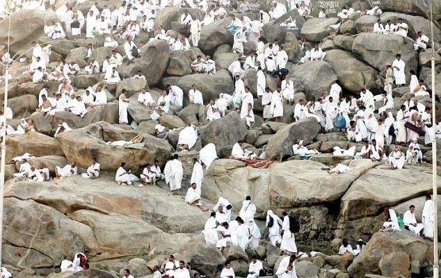 Jabal Al-Rahma, di Arafah.(Foto: Arab News)