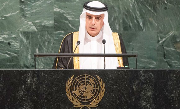 Menteri Luar Negeri Saudi Adel Al-Jubeir . (Foto: PBB/Arab News)