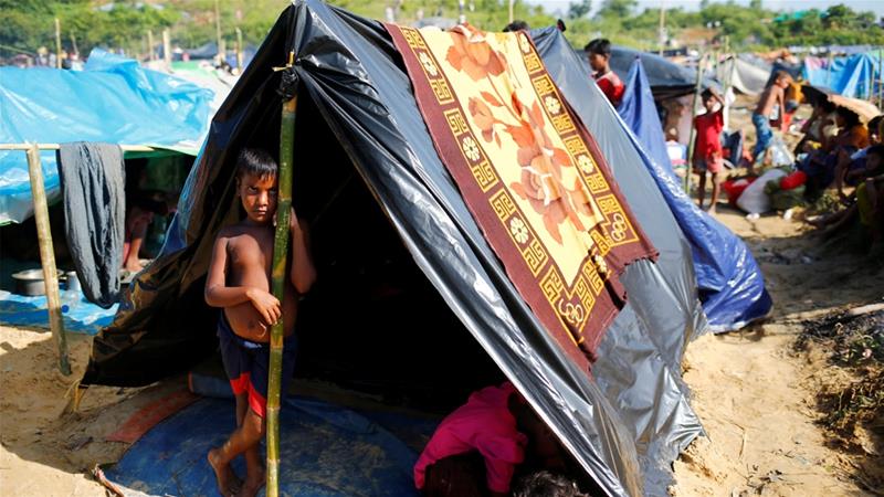 Seeorang anak Rohingya di tempat penampungan.(Foto: REuters/Al Jazeera)