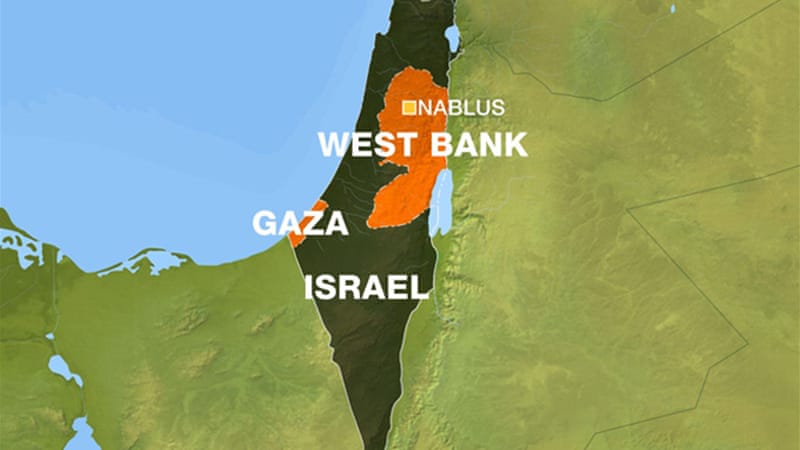 Peta Tepi Barat (Foto: All Jazeera)