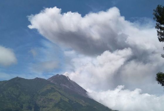 Status Gunung Merapi Yogyakarta dinaikkan menjadi waspada atau level II dan wilayah raidus 3 km dikosongkan. (Foto: BMKG)