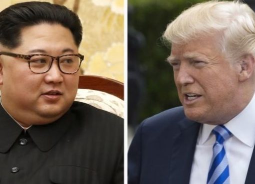 Pimppinan Korut Kim Jong-un dan Donald Trump.(Foto:EPA/BBC News)