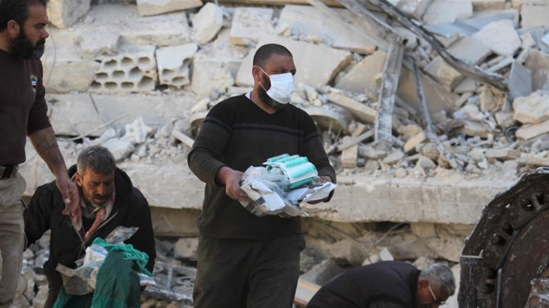 Salah satu rumah sakit korban pengeboman dalam perang di Suriah. (Reuters/Al Jazeera)
