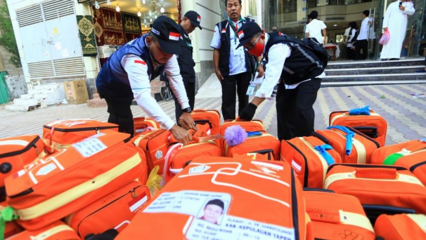 Koper-koper jemaah haji Indonesia yang akan meninggalkan Makkah (foto: kemenag.go.id)