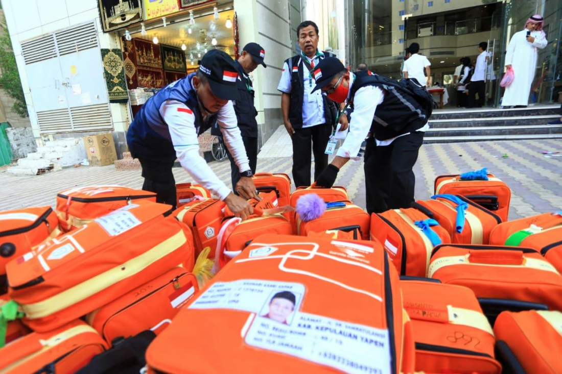 Koper-koper jemaah haji Indonesia yang akan meninggalkan Makkah (foto: kemenag.go.id)