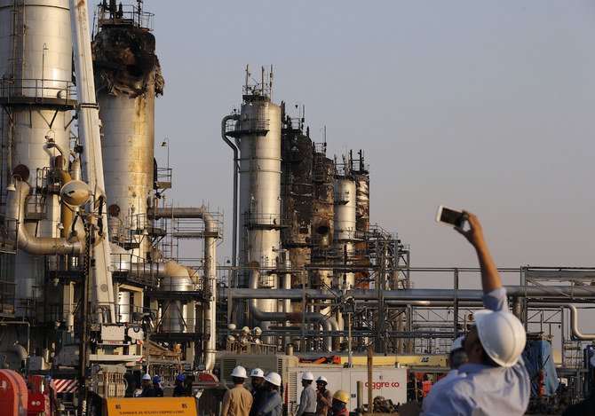 Fasilitas minyak Arab Saudi yang menjadi target serangan, (Foto AP/Arab News)