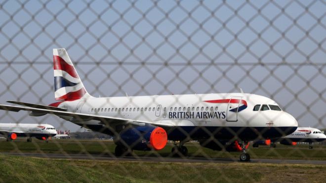 British Airways diharapkan mengumumkan akan “menangguhkan” pekerjaaan sekitar 36.000 staf. (Foto: Gambar Getty/BBC News)