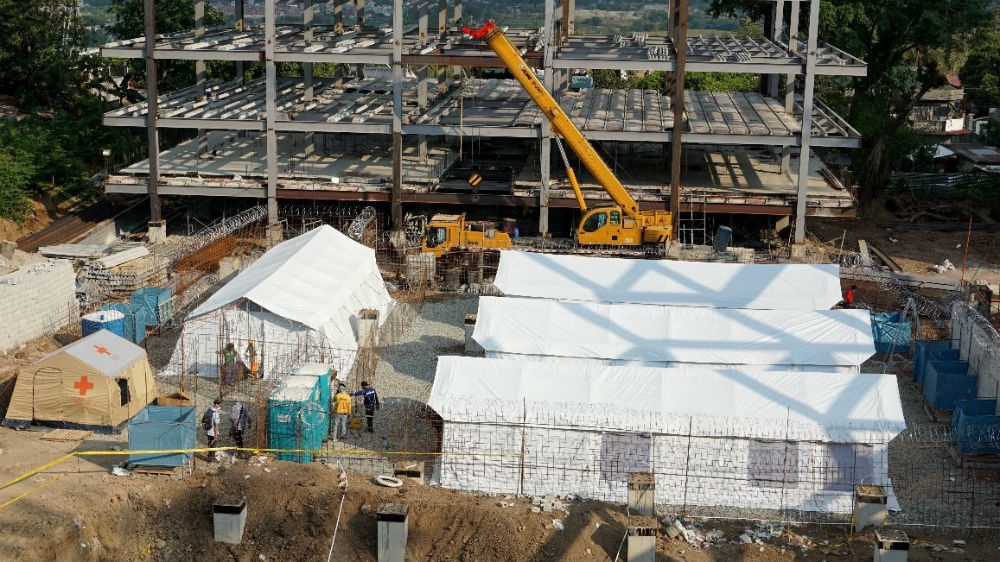 Biro Manajemen Penjara dan Penologi dengan dukungan ICRC membangun unit isolasi sementara di lokasi Penjara Kota Quezon yang baru dalam waktu kurang dari tiga hari. Dibuka pada hari Rabu untuk melayani tahanan COVID-19 positif dan PUI di Metro Manila, Filipina dengan sistem penyakit ringan sampai sedang.(Foto: ICRC/Al Jazeera)