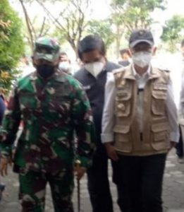 Dandim 0509 Pantau Vaksinasi di Kompleks Perkantoran Pemkab Bekasi