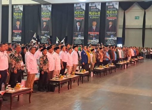 Perwakilan PKB, PAN, Gelora, PSI, hingga PKN menghadiri acara PBB Deklarasi Dukung Prabowo Capres 2024.