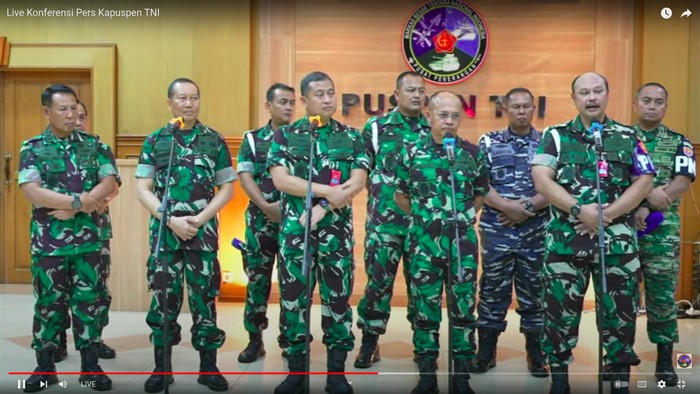 Konpers Puspom TNI terkait kasus Kabasarnas.