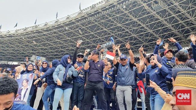 Pendukung Anies di GBK.
