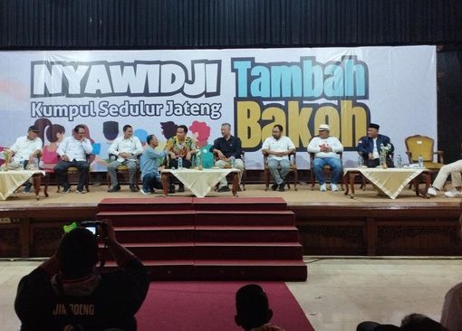 Puluhan kelompok relawan mendorong Wali Kota Solo, Gibran Rakabuming Raka bisa maju Pilpres 2024 beberapa waktu lalu.