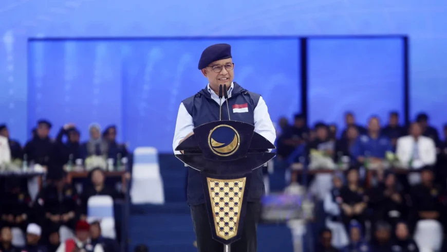 Anies Baswedan saat Acara Apel Siaga Perubahan Partai NasDem.