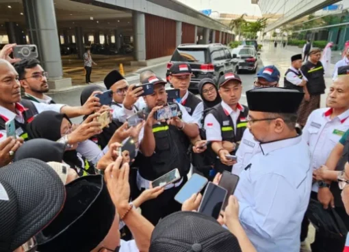 Menteri Agama Yaqut Cholil Quomas di Bandara King Abdul Aziz Jeddah.