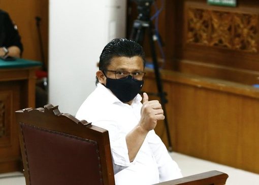 Ferdy Sambo saat menjalani sidang vonis.