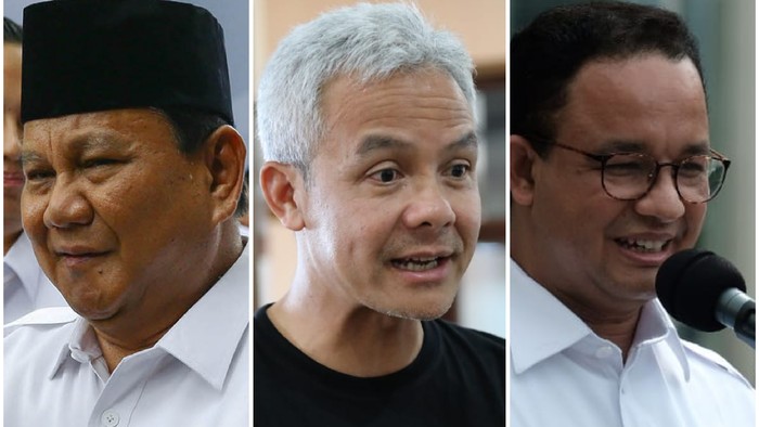 Prabowo - Ganjar - Anies.