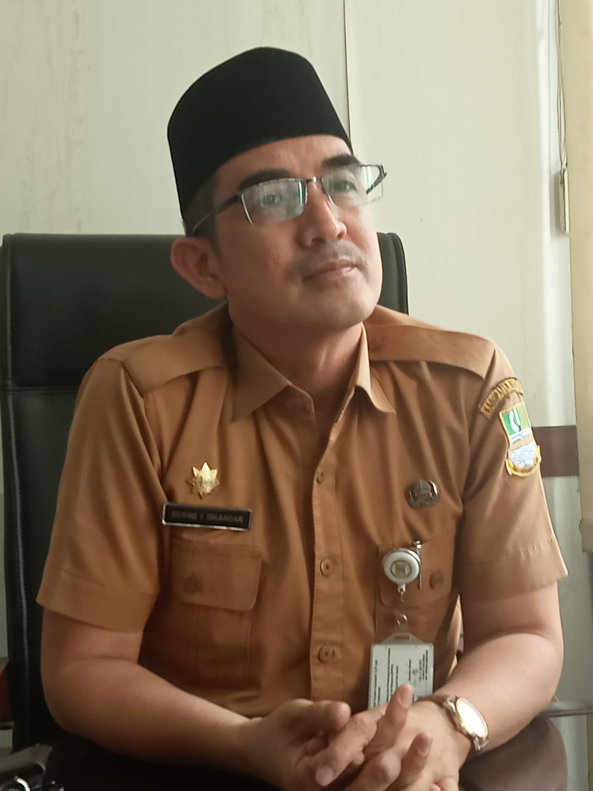 Kepala Bagian Kesejahteraan Rakyat (Kesra) Kabupaten Bekasi, H.Benie Yulianto Iskandar.