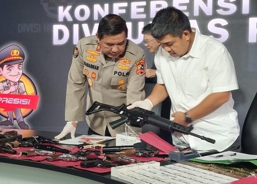 Senjata api diduga milik tersangka terorisme karyawan PT KAI.