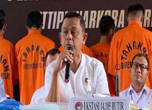 Direktur Tindak Pidana Narkoba Bareskrim Polri, Brigadir Jenderal Mukti Juharsa.