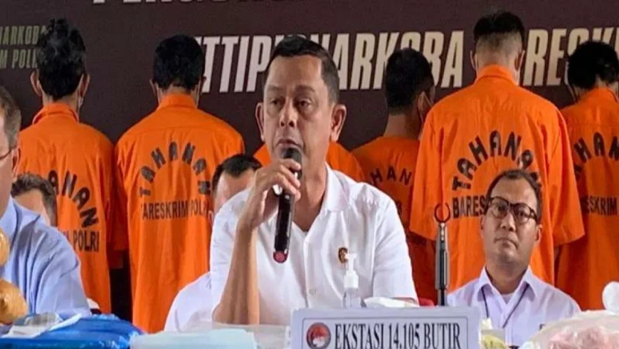 Direktur Tindak Pidana Narkoba Bareskrim Polri, Brigadir Jenderal Mukti Juharsa.