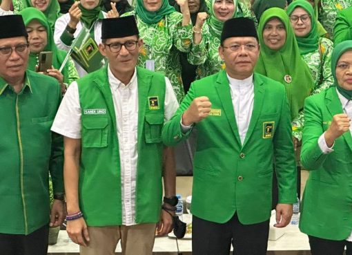Menparekraf Sandiaga Uno dan Plt Ketum PPP Mardiono.