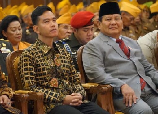 Menhan Prabowo bersama puta sulung Jokowi, Gibran Rabuming.