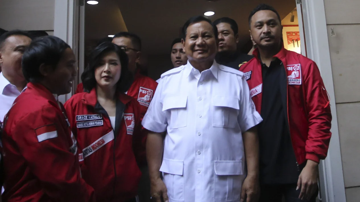 Pertemuan bacapres Gerindra Prabowo Subianto dan PSI.