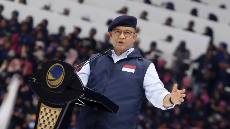 Anies Baswedan saat Acara Apel Siaga Perubahan Partai NasDem.