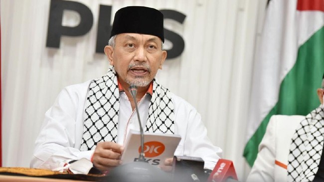 Presiden PKS Ahmad Syaikhu menegaskan Anies Rasyid Baswedan diusung untuk menjadi calon presiden (Capres).