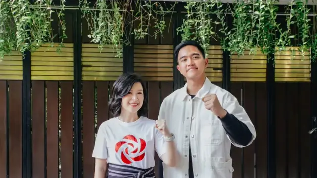 Kaesang Pangarep dan Wakil Ketua Dewan Pembina PSI, Grace Natalie.
