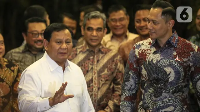 Pernyataan Prabowo Subianto dan AHY Usai Gelar Pertemuan.