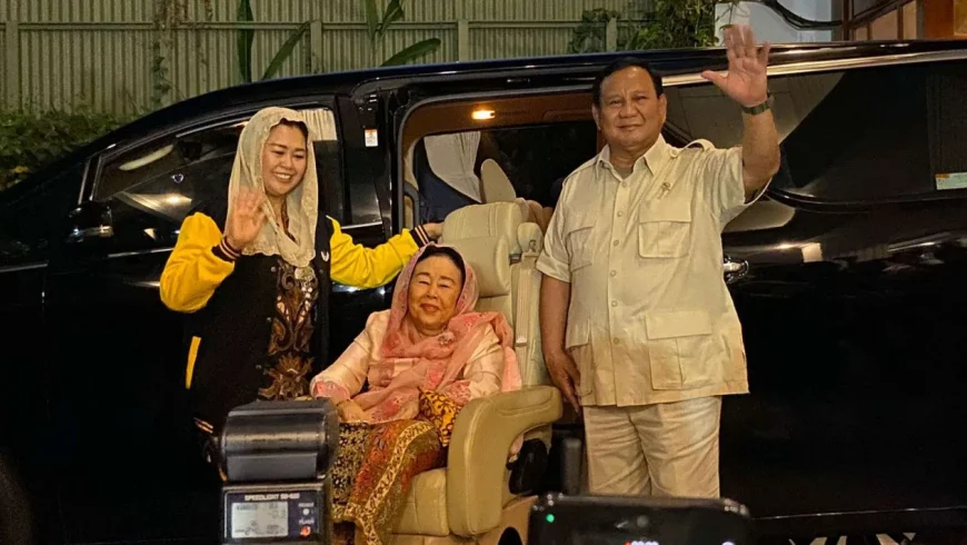Istri Gus Dur, Sinta Nuriyah Wahid tiba-tiba mendatangi kediaman Prabowo.