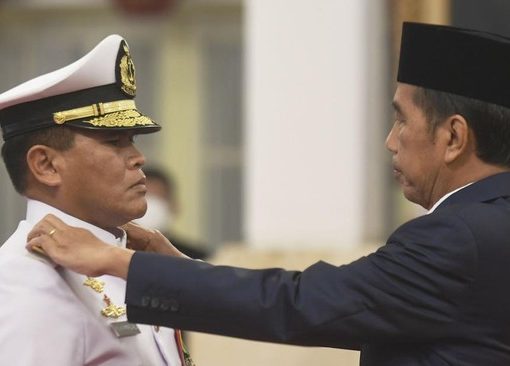 Laksamana Muhammad Ali kala dilantik Presiden Jokowi menjadi KSAL pada 28 Desember 2022 lalu.