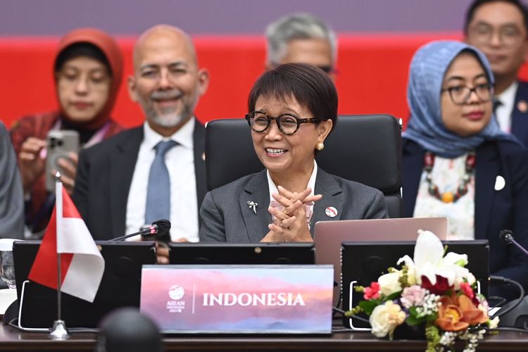 Menlu Retno di PBB.