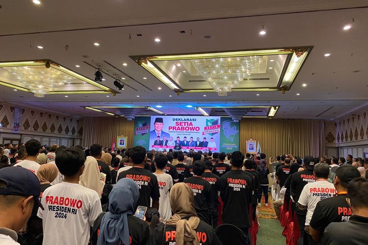 Ikrar setia relawan Prabowo.