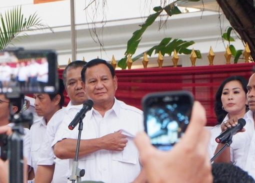 Bacapres Menhan Prabowo.