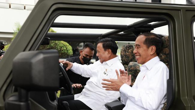 Presiden Jokowi dan Menhan Prabowo.