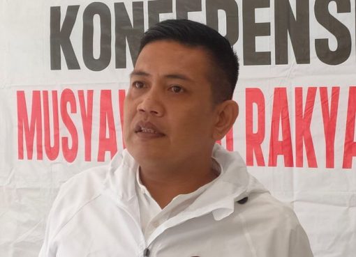 Ketua Panitia Musyawarah Rakyat (Musra) Indonesia Panel Barus ditemui di kawasan Senayan, Jakarta, Rabu (22/2/2023).