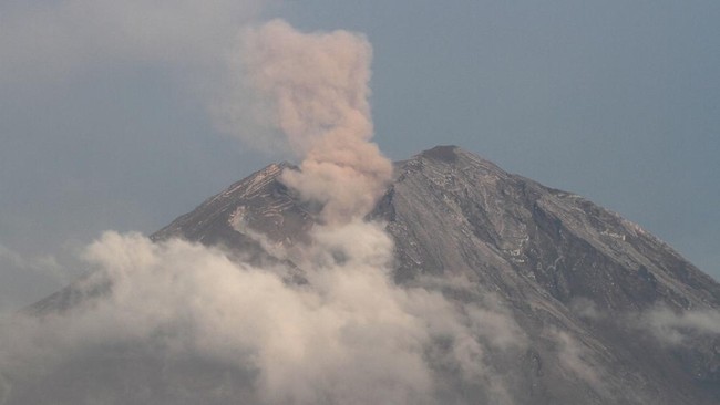 Semeru meletus.
